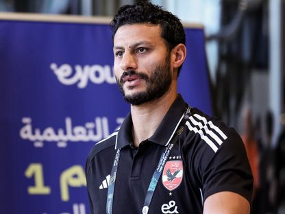 محمد الشناوي حارس الأهلي قبل مواجهة الزمالك في نهائي السوبر المصري - 9 نوفمبر 2025 - X@AlAhly
