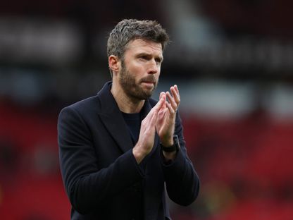 مايكل كاريك خلال مباراة مانشستر يونايتد وكريستال بالاس بالدوري الإنجليزي الممتاز - 1 مارس 2026 - Reuters