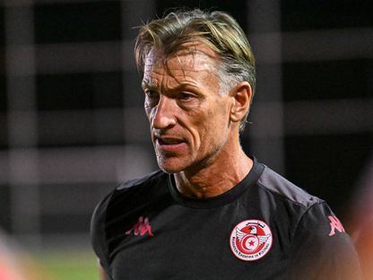 هيرفي رينارد خلال تدريبات منتخب تونس قبل مواجهة اليابان - 19 يونيو 2026 - Reuters