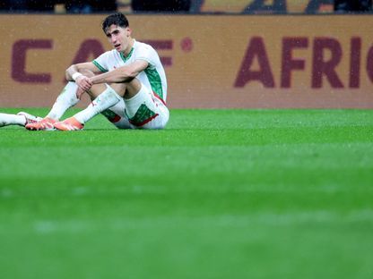 حسرة نايف أكرد مدافع المنتخب المغربي بعد خسارة نهائي كأس أمم إفريقيا أمام السنغال - 19 يناير 2026 - Reuters