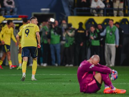 عبد الله الحمدان لاعب النصر الجديد خلال مباراة الاتحاد بكلاسيكو الدوري السعودي - 6 فبراير 2026 - X/@AlNassrFC