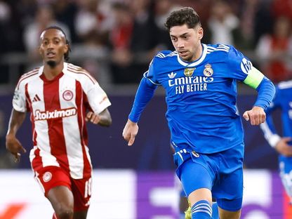 فيديريكو فالفيردي لاعب ريال مدريد خلال مواجهة أولمبياكوس بدوري أبطال أوروبا - 26 نوفمبر 2025 - Real Madrid FC