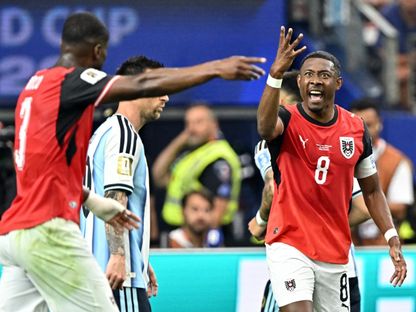 دافيد ألابا مدافع النمسا خلال مواجهة الأرجنتين بكأس العالم - 22 يونيو 2026 - Reuters