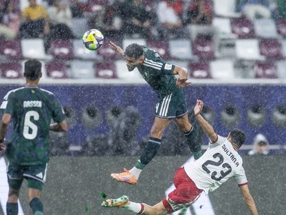 أمطار خلال مباراة السعودية والإمارات على المركز الثالث في كأس العرب - 18 ديسمبر 2025 - X/@SaudiNT