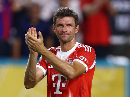 لاعب بايرن ميونيخ توماس مولر بعد مباراة بوكا جونيورز في كأس العالم للأندية - 20 يونيو 2025 - Reuters