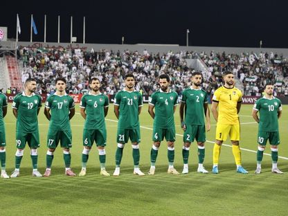 لاعبو سوريا قبل مواجهة جنوب السودان في تصفيات كأس العرب - 25 نوفمبر 2025 - fb/@SFA