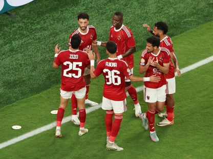 احتفال لاعبي الأهلي بتسجيل هدف في مرمى بورتو البرتغالي بكأس العالم للأندية - 24 يونيو 2025 - Reuters