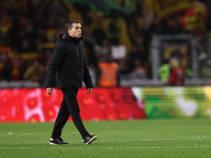 لويس كاسترو مدرب نانت بعد مباراة لانس في الدوري الفرنسي - 6 ديسمبر 2025 - Reuters