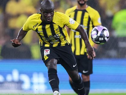 نغولو كانتي في مباراة الاتحاد والخليج بدوري روشن السعودي - 27 سبتمبر 2024 - X/@ittihad
