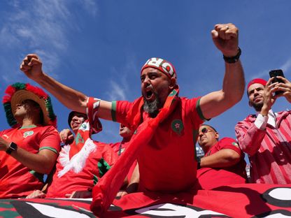 مشجع مغربي خلال مواجهة اسكتلندا في كأس العالم - 19 يونيو 2026 - Reuters