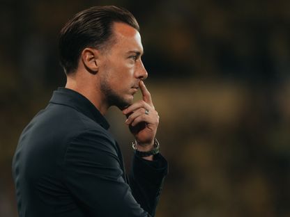 ماتياس يايسله مدرب الأهلي خلال الكلاسيكو أمام النصر في الدوري السعودي - 29 أبريل 2026 - X/@ALAHLI_FC