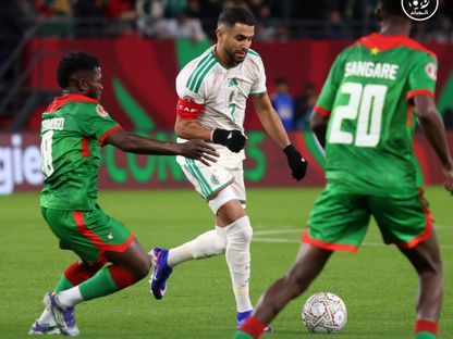 رياض محرز من مباراة الجزائر وبوركينافاسو بكأس أمم إفريقيا - 28 ديسمبر 2025 - FB/Équipe d'Algérie de football