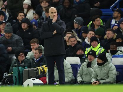 إنزو ماريسكا من مباراة تشيلسي وبورنموث بالدوري الإنجليزي الممتاز - 30 ديسمبر 2025 - Reuters