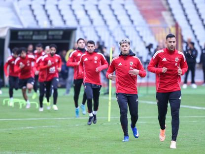 تدريبات الأهلي المصري قبل مواجهة يانغ أفريكانز التنزاني في دوري أبطال إفريقيا - 22 يناير 2026 - X/@AlAhly