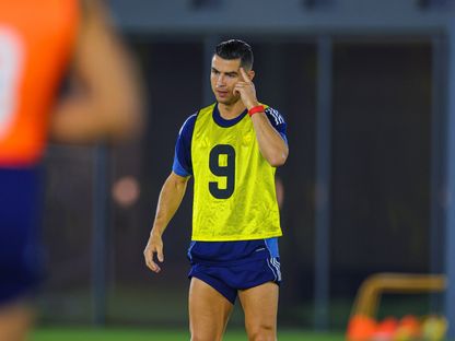 كريستيانو رونالدو في تدريبات النصر قبل مواجهة غامبا أوساكا - 15 مايو 2026 - X@AlNassrFC