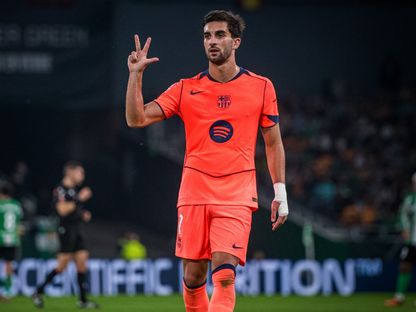 فيران توريس يحتفل بتسجيل هاتريك في مباراة برشلونة وريال بيتيس بالدوري الإسباني - 6 ديسمبر 2025 - X/FCBarcelona_es