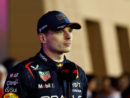 ماكس فرشتابن سائق ريد بول بعد الفوز بجائزة البحرين الكبرى للفورمولا 1 - 2 مارس 2024 - REUTERS