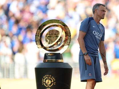 لويس إنريكي مدرب باريس سان جيرمان حزين عقب خسارة نهائي كأس العالم للأندية  - 9 نوفمبر 2024 - Reuters