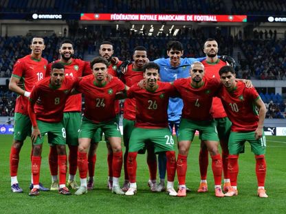 لاعبو منتخب المغرب قبل مواجهة أوغندا ودياً - 18 نوفمبر 2025 - www.frmf.ma