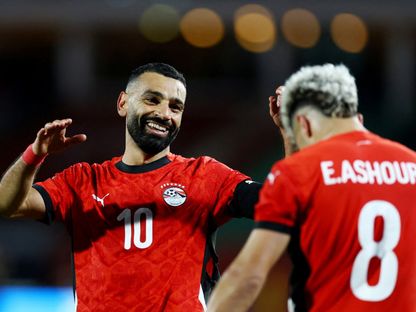 احتفال لاعبي مصر بتسجيل هدف في مرمى بنين بثمن نهائي كأس إفريقيا - 6 يناير 2026 - Reuters