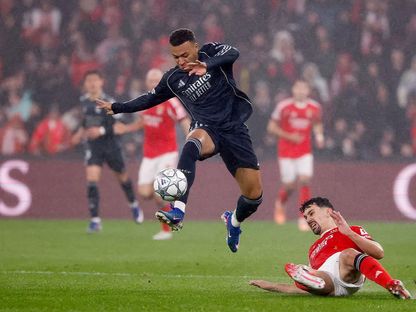 كيليان مبابي خلال مباراة بين ريال مدريد وبنفيكا في دوري أبطال أوروبا - 28 يناير 2026 - realmadrid.com