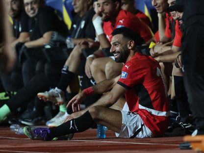 محمد صلاح قائد مصر بعد استبداله أمام إثيوبيا - 5 سبتمبر 2025 - Reuters