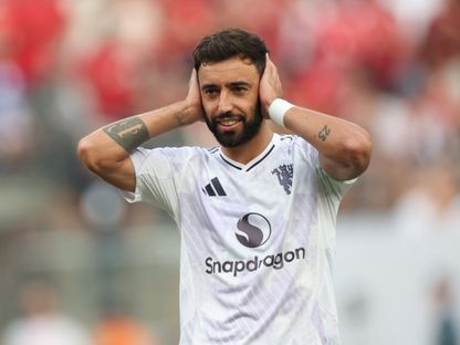 برونو فيرنانديز من مباراة مانشستر يونايتد ووست هام الودية بنيو جيرسي الأميركية - 27 يوليو 2025 - X/ManUtd