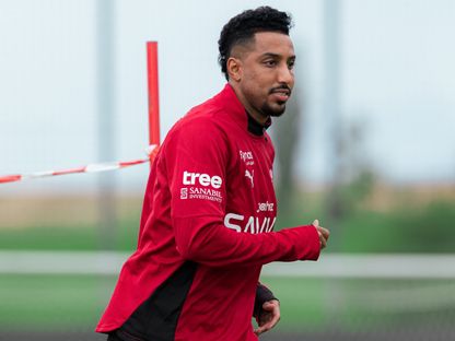 سالم الدوسري خلال تدريب للهلال - 3 أغسطس 2025 - X/@Alhilal_EN