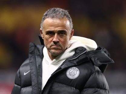 مدرب باريس سان جيرمان لويس إنريكي خلال مواجهة فيندي فونتيناي فوت في كأس فرنسا –  20 ديسمبر 2025 - Reuters