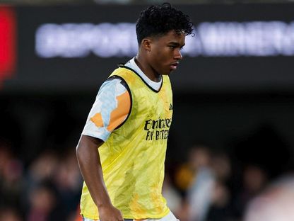 البرازيلي إندريك مهاجم ريال مدريد خلال مواجهة ديبورتيفا مينيرا في كأس ملك إسبانيا - 6 يناير 2025 - X/@realmadrid