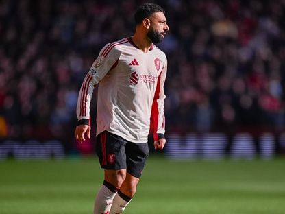 محمد صلاح نجم ليفربول خلال لقاء نوتنغهام فورست بالدوري الإنجليزي - 22 فبراير 2026 - X@LFC