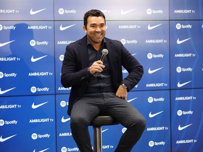 المدير الرياضي لبرشلونة ديكو خلال اجتماع لمجلس الإدارة - 13 سبتمبر 2023 - Reuters