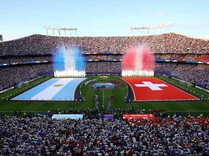 ملعب كانساس سيتي قبل مباراة بين الأرجنتين وسويسرا في كأس العالم - 11 يوليو 2026 - REUTERS