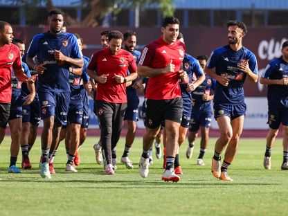 فريق الأهلي المصري في التدريبات الجماعية - 12 يونيو 2024 - X/AlAhly