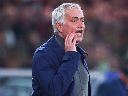 مدرب بنفيكا جوزيه مورينيو خلال مباراة ريال مدريد في دوري أبطال أوروبا  - 17 فبراير 2026 - Reuters