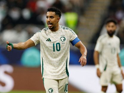سالم الدوسري قائد منتخب السعودية في مباراة جزر القمر بكأس العرب - 5 ديسمبر 2025 - Reuters