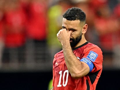 محمد صلاح يبكي احتفالاً بتأهل مصر إلى دور 16 في كأس العالم - 3 يوليو 2026 - Reuters