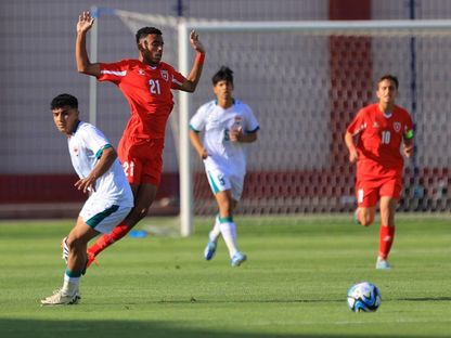 من مواجهة العراق والأردن في بطولة غرب آسيا للشباب- 26 يونيو 2024 - FB/@Iraq Football Association