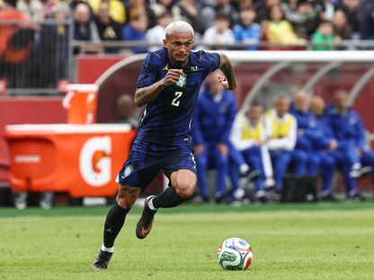 ويسلي لاعب المنتخب البرازيلي خلال مواجهة فرنسا الودية - 26 مارس 2026 - Reuters