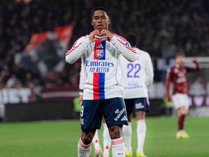 البرازيلي إندريك من مباراة ميتز وليون بالدوري الفرنسي - 25 يناير 2026 - X/OL