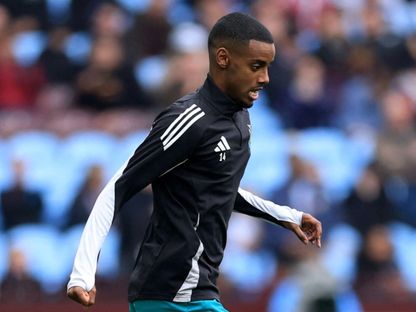 ألكسندر إيزاك في تدريبات نيوكاسل يونايتد - Reuters