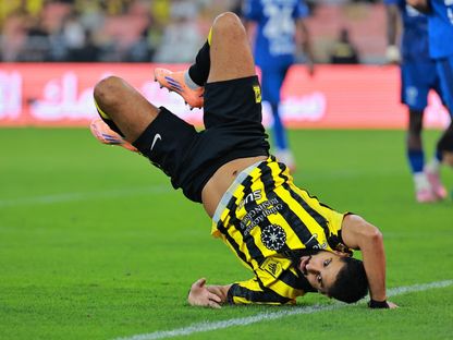 صالح الشهري لاعب الاتحاد خلال مواجهة الهلال - 24 أكتوبر 2025 - Reuters