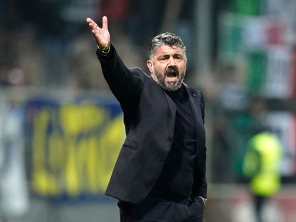 مدرب إيطاليا جينارو غاتوزو خلال مواجهة البوسنة والهرسك في نهائي ملحق التأهل لكأس العالم - 31 مارس 2026 - REUTERS