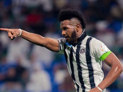 احتفال علي البليهي مدافع الشباب بتسجيل هدف في مرمى الفتح بالدوري السعودي - 22 أكتوبر 2026 - FB/@AlShabab Saudi Club