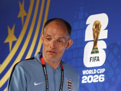 مدرب إنجلترا توماس توخيل خلال مؤتمر صحافي في كأس العالم - 14 يوليو 2026 - Reuters