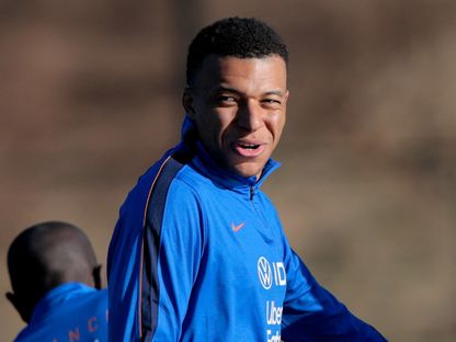 كيليان مبابي من تدريبات منتخب فرنسا - 24 مارس 2025 - Reuters