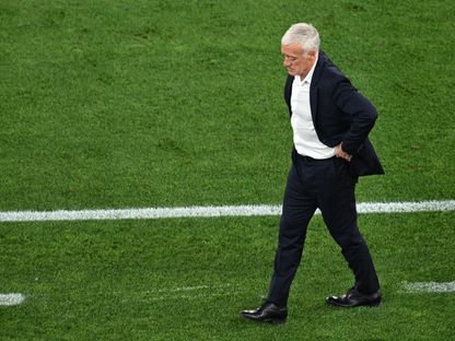 ديدييه ديشان مدرب فرنسا خلال مواجهة إسبانيا بدوري الأمم الأوروبية - 5 يونيو 2025 - Reuters
