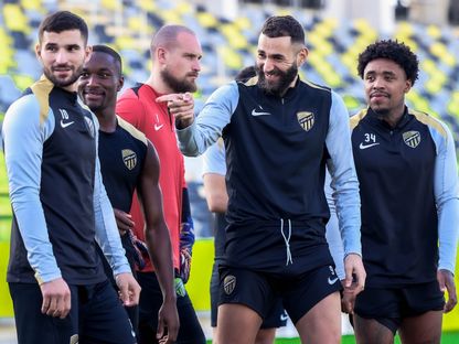 لاعبو نادي الاتحاد السعودي في التدريبات - 11 مارس 2025 - X/ittihad