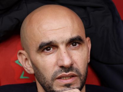 وليد الركراكي مدرب المغرب في مباراة تنزانيا بثمن نهائي كأس إفريقيا - 4 يناير 2026 - Reuters