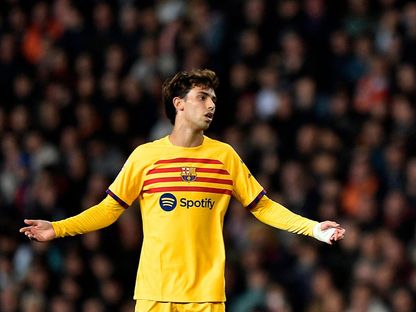 جواو فيليكس لاعب برشلونة في مواجهة فالنسيا - 16 ديسمبر 2023 - Reuters